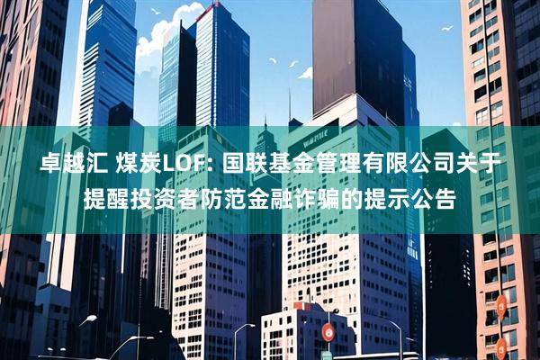 卓越汇 煤炭LOF: 国联基金管理有限公司关于提醒投资者防范金融诈骗的提示公告