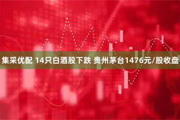 集采优配 14只白酒股下跌 贵州茅台1476元/股收盘